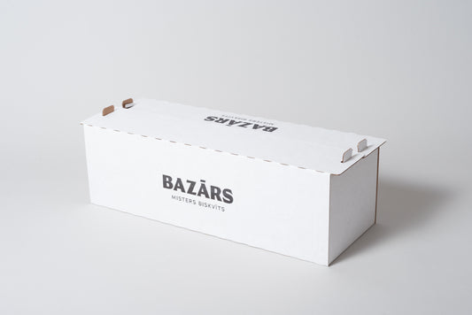 Konditorejas kaste ruletei 320x120x100 mm, mikrogofra, iepakojumā 50gb